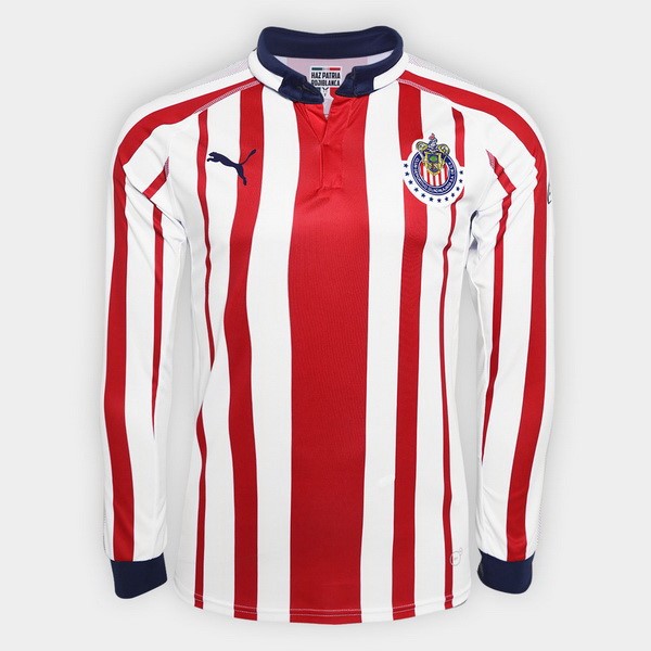 Camiseta CD Guadalajara Primera equipación ML 2018-2019 Rojo Blanco